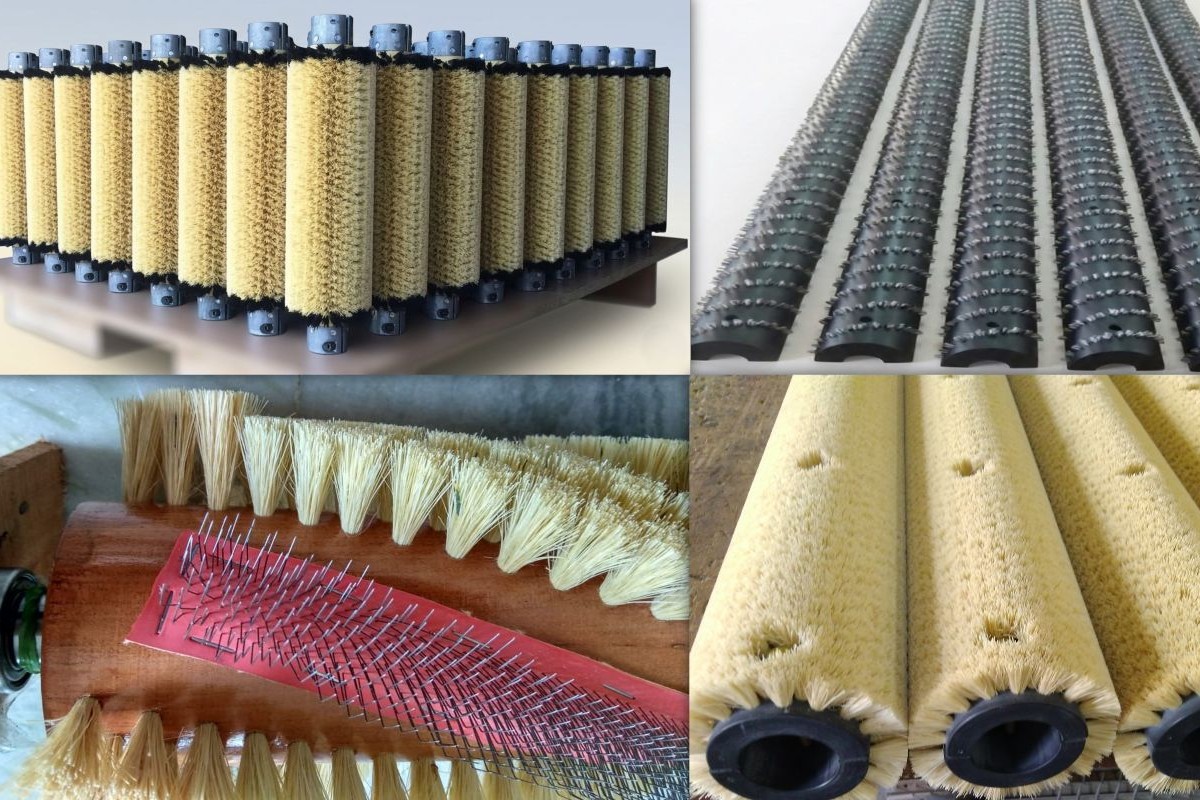 Flat cleaning, Doffer Cleaning brush and comber brush for spinning mill carding and combing machines
