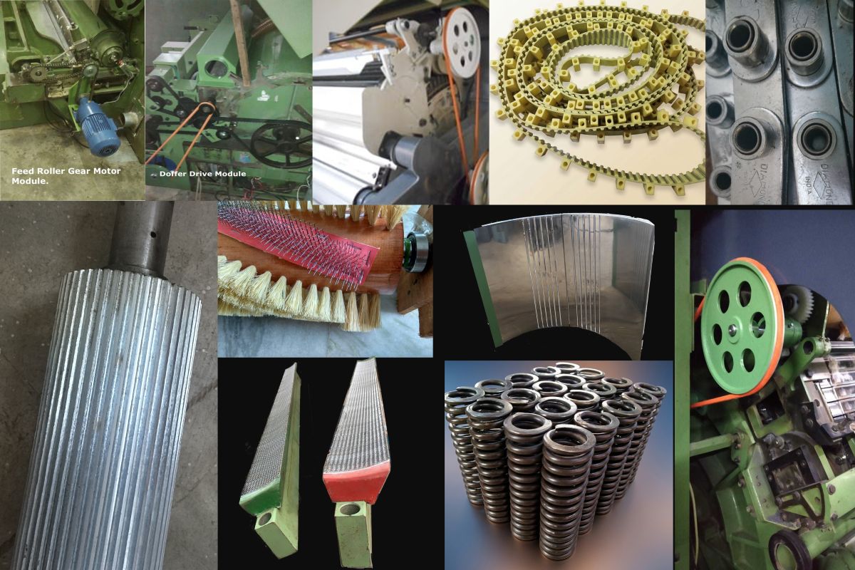 Carding spares compatible with LMW LC 333, LC 361 and LC 363 cards — independent supply