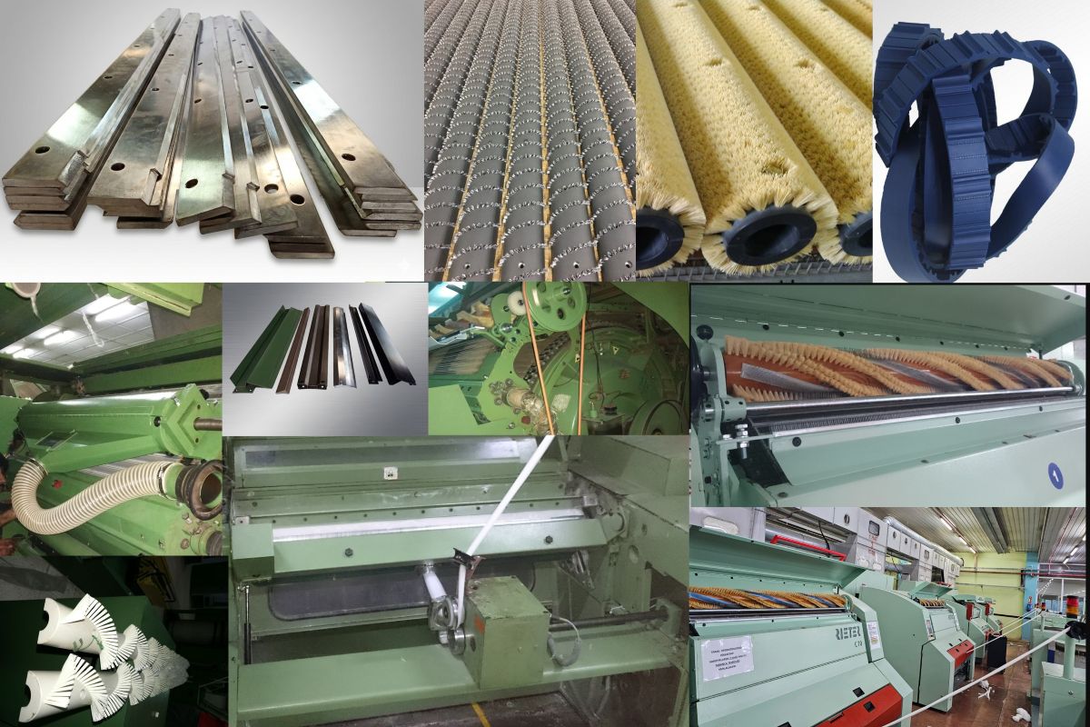 Carding spares compatible with Rieter C 50, C 60 and C 70 series cards — independent supply