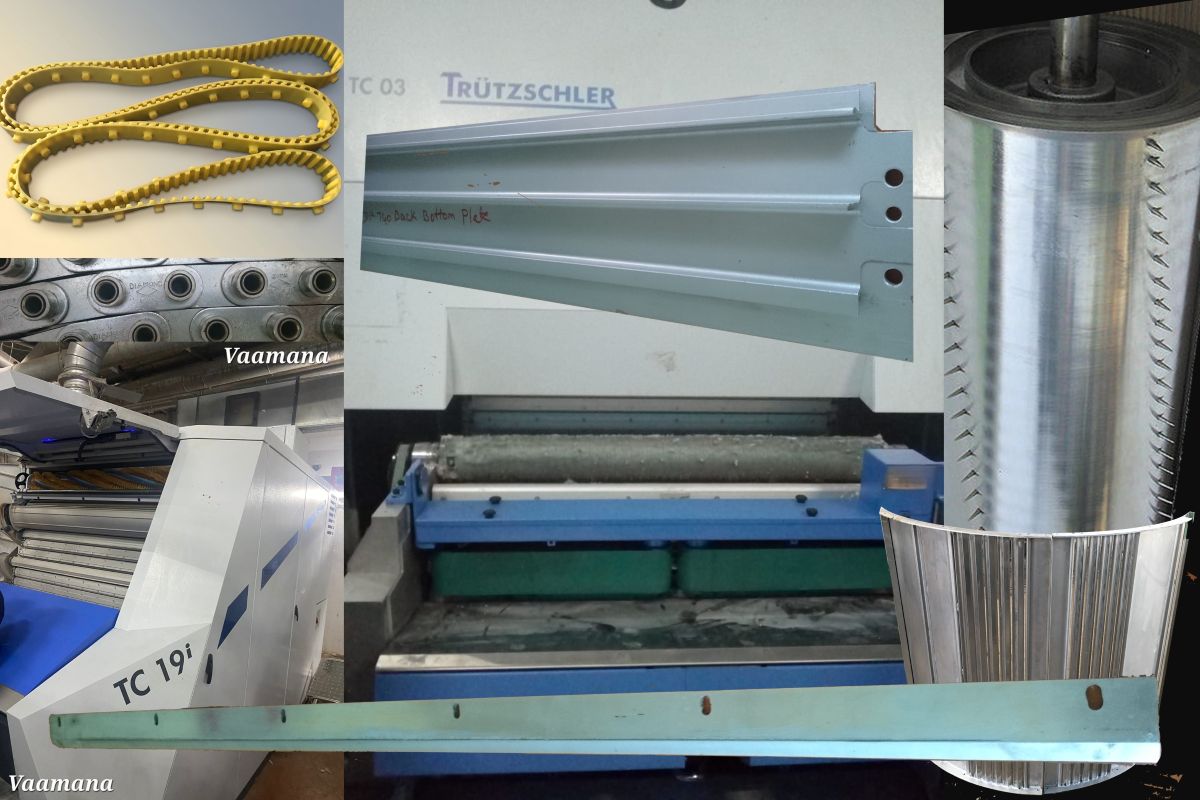 Carding spares compatible with Trutzschler TC and DK series cards — independent supply by Vaamana